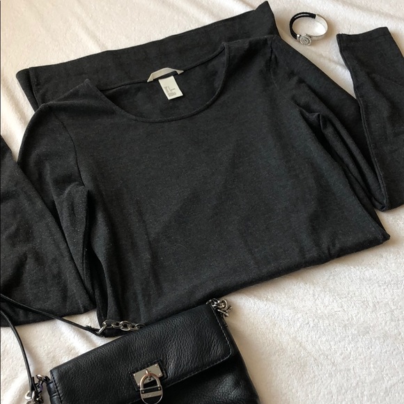 H&M Dresses & Skirts - Grey, long sleeve dress dress from H&M